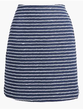J. Crew Striped tweed A-line mini skirt NWT